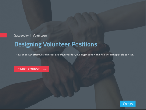 Designing Volunteer Positions module cover